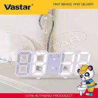 Vastar 3D LED นาฬิกาแขวน USB นาฬิกาปลุกดิจิตอลที่ทันสมัยสามารถติดตั้งนาฬิกาตั้งโต๊ะแสดงอุณหภูมิความสว่างสีดำและสีขาวปรับ ohtness ปรับหรือปรับอัตโนมัติแปลงบ้านโรงแรมสำนักงาน 24 ชั่วโมงหรือ 12 ชั่วโมงแสดงนาฬิกานาฬิกา