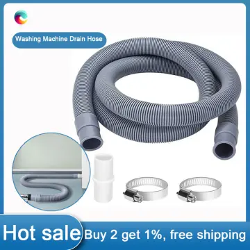 Drain Hose Extension Set Universal Washing Machine Hose 10Ft, Include  Bracket Hose Connector and Hose Clamps Drain Hoses 