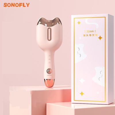 【CC】 SONOFLY 32mm Hair Curler Electric Curling Iron Rolls Egg Roll Big 3 Temp Styling LC-101
