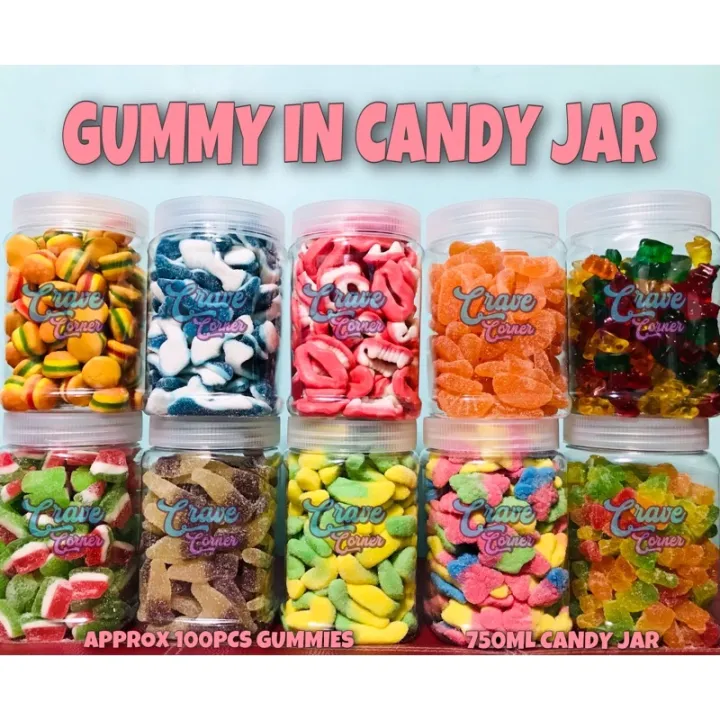 Crave Corner Gummy With Candy Jar (750ml) Retailers 