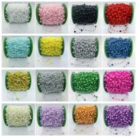 NEW 5 Yards 3-8mm Fishing Line Artificial Pearls Flower Beads Chain Garland Flowers Wedding Party Decoration Diy Accessories