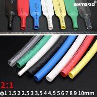 2M Diameter 1 1.5 2 2.5 3 3.5 4 4.5 5 6 7 8 9 10mm Heat Shrink Tube 2:1 Shrink Ratio Polyolefin Insulated Cable Sleeve Cable Management