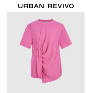 Buy Urban Revivo Ruched Plunge Neck Shirt Style Top - Tops for