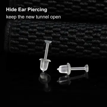 Hypoallergenic Clear Plastic Post Earrings (Blanks)