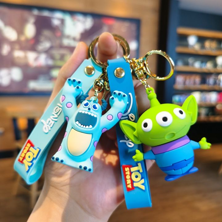 hz-toy-story-key-chain-sullivan-buzz-lightyear-lotso-alien-woody-strawberry-bear-toy-pendant-pvc-key-ring-zh