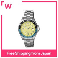 TIMEX Watch TIMEX Harborgide Coast นาฬิกาควอตซ์สีเขียวทองเหลืองนาฬิกา43มม. สีเงิน Tw2v6530สำหรับผู้ชาย