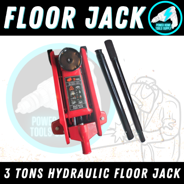 Power Home 3 Tons Crocodile Jack Hydraulic Floor Jack Heavy Duty Repair