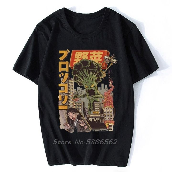 japan-anime-brocco-kaiju-broccozilla-funny-t-shirt-homme-white-casual-short-sleeve-harajuku-manga-t-shirt-men-tees-harajuku-xs-6xl