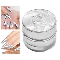 Mirror Nail Polish 3D Metal Silver Painting Gel Polish Smooth Vivid High Gloss Silver Gel Polish Metal Painting DIY Nail Art For Beginners And Nail Salon effectual