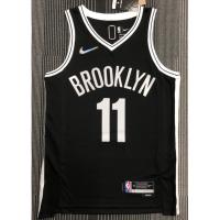 【Hot Pressed】2022 Irving Jersey NBA Brooklyn Nets 11# 75Th Black New Logo Basketball Jersey