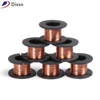 DISSO 1/5/10PCS เส้นผ่านศูนย์กลาง 1 มม. ฉนวนกันความร้อน DIY สายกระโดดโทรศัพท์ ลวดเคลือบ ลวดบัดกรีทองแดง สายคอยล์ สายเชื่อม