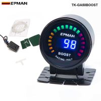 2015 New EPMAN racing 52mm Smoked LED PSI/BAR Turbo Boost Meter Gauge with Sensor For FORD MUSTANG 86-93 TK-GA50BOOST