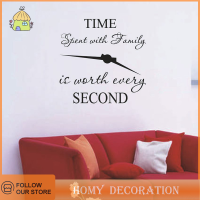 Shao 1PC เวลาที่ใช้กับครอบครัวมีค่าทุกสติกเกอร์ผนังศิลปะที่สอง Home decals