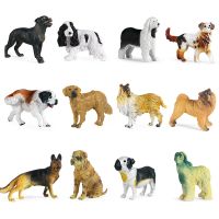 12Pcs Simulation Animals Pet Dogs Series Model Mini Shepherd Golden Retriever Shar Pei Educational Toys for Children Toy
