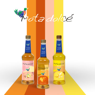 Ratika | MOTA DOLCE : VANILLA FLAVOR SYRUP (น้ำเชื่มกลิ่นวนิลลา) / CARAMEL JUICE (น้ำเชื่อมคาราเมลเข้มข้น)