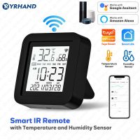 YRHAND Tuya Smart WiFi Universal IR Remote Temperature Humidity Sensor for Air Conditioner TV AC Works with Alexa,Google Home