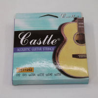 1ชุด Acoustic Guitar String Guitar Strings Set 6-String Nickel Plated Steel Core Guitar Repair Material Accessories