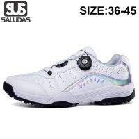 SALUDAS Professional Womens Golf Shoes Non-slip Breathable Training Mens Golf Sneakers Knob Studless Flat Casual Golf Shoes