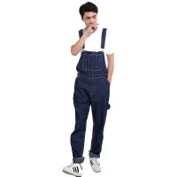 CODiy085671 Mens Denim Overalls Mens Overalls Jumpsuit Large size Strap Straight Pants Blue Jeans More sizes 30-48 50