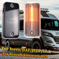 2ชิ้นแบบไดนามิก LED เครื่องหมายด้านข้างเลี้ยวไฟกระพริบแสงสำหรับ Iveco Fiat Ducato ซีตรองรีเลย์เปอโยต์นักมวยเรโนลต์วอลโว่คน