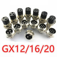 GX12 GX16 GX20 2/3/4/5/6/7/8/9/10 Pin ชายหญิง Butting สายไฟ Circular Aviation ซ็อกเก็ตปลั๊กแผงขั้วต่อ Dropshipping-lihanrui