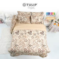 (New) TULIP ชุดเครื่องนอน ผ้าปูที่นอน ผ้าห่มนวม รุ่น TULIP Delight พิมพ์ลาย ดิจิตอลปริ้น DLD016 ลิขสิทธิ์แท้ดิสนีย์ ลายมิกกี้เม้าส์