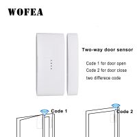 Wireless Two Way Door Window Sensor Two Difference RF Signal Code When Open amp; Closed Magnetic Detector 433mh 1527 CR2032 Battery