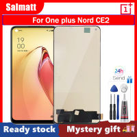 Salmatt หน้าจอ LCD TFT สำหรับ OnePlus Nord CE2สัมผัสหน้าจอ LCD หน้าจอดิจิตอลแทนการประกอบสำหรับ CE2 IV2201หน้าจอ LCD TFT จอแสดงผล TFT LCD หน้าจอ