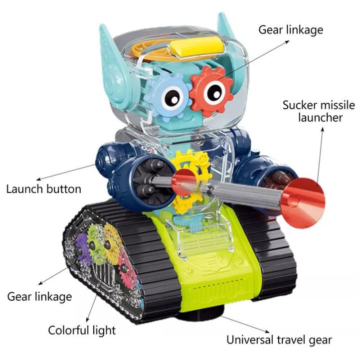 ของเล่นหุ่นยนต์เกียร์หุ่นยนต์บล็อกตัวต่อพลาสติกสำหรับเด็กพร้อมไฟกระพริบและดนตรีของเล่นหุ่นยนต์เกียร์ที่ทำงานด้วยแบตเตอรี่หุ่นยนต์เกียร์ของเล่นสำหรับเด็ก-gir-plastik-ของเล่นหุ่นยนต์เกียร์