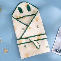 【CW】✴  Baby Indoor Swaddling Blanket Newborn Anti-startle Swaddle Cartoon Ears Small Quilt