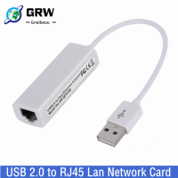 Grwibeou 10100Mbps Ethernet Adapter USB 2.0ถึง RJ45 Lan การ์ดเครือข่ายสำหรับ แล็ปท็อปพีซี Windows 7 8 10