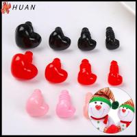 HUAN 10pcs/5pairs รูปหัวใจ อุปกรณ์เสริม DIY ตาพลาสติก ของเล่นสัตว์เพื่อความปลอดภัย ลูกตา ตุ๊กตาทำหัตถกรรม