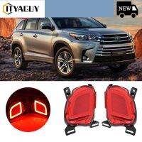 ไฟเลี้ยวเบรคสะท้อนกันชนหลัง LED สำหรับ Toyota Highlander 2015-2019