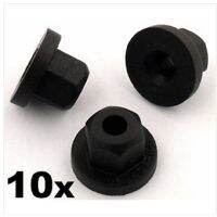 10x For GM Opel Plastic Nuts- 4mm Unthreaded- Spoilers trims bumper panels shields