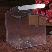 50 Pcs Plastic Pvc Packing Transparent for Wedding transparent plastic packaging box(5x5x5))