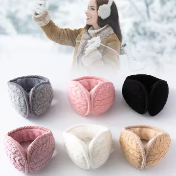 Men Women Ear Muffs Ear Warmers Fleece Plush Earmuffs Behind Head