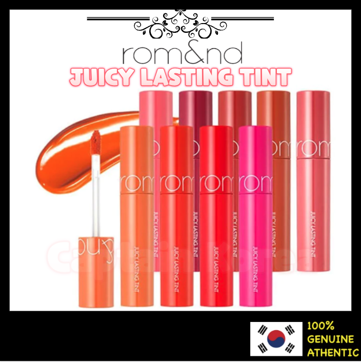 Romand / Juicy Lasting Tint / romand Lip Tint Gloss Fruity Finish Lazada
