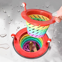 พับ Rainbow ท่อระบายน้ำชั้น Little Creative Sink Strainer ตาข่ายอ่างล้างจาน Universal ท่อระบายน้ำกรองห้องครัวห้องน้ำเครื่องมือ-ggfjgkugkgkkjuki