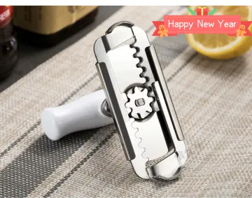 Manual Stainless Steel Easy Can Jar Opener Adjustable 1-4 Inches Cap Lid  Openers Tool Kitchen Gadgets