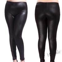 【hot sale】♣□ D19 ChicAcces Plus Size Women Stretchy Slim Faux Leather Leggings Skinny Jeggings Tights Pants