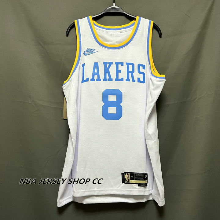 High Quality】2022-23 Men's New Original NBA Los Angeles Lakers #8  KobeˉBryant Classic Edition Jersey Heat-pressed White
