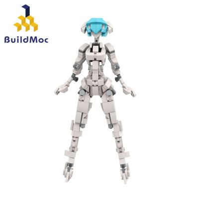 สร้าง MOC เหมาะสำหรับพกพาหญิงหุ่นยนต์สาวอิฐบล็อกตัวต่อของเล่นเด็กใหม่