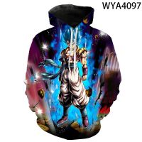 {Qinqin clothing}2021ใหม่อะนิเมะมังกรผู้ชายผู้หญิงเด็ก Hoodies สบายๆ DBZ 3D พิมพ์แฟชั่นเสื้อเสื้อสวมหัวเด็กสาวเด็ก Streetwear เสื้อ