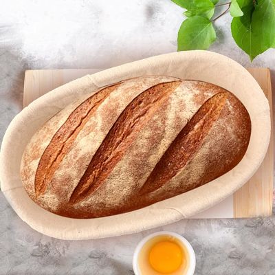 Oval Banneton Dough Fermentation Bread Proofing Baskets Sourdough Rattan Basket With Liners for Professional and Home Bakers