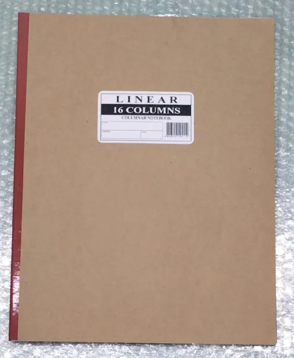 Linear columnar notebook 16 columns Lazada PH