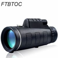 ZZOOI Telescope 40X60 Monocular Low Light Night Vision HD Portable Outdoor Hunting Camping Bird Watching Travelling Telescope