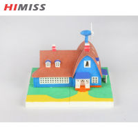 HIMISS ชุดบ้านปริศนา3D สำหรับเด็ก,ชุดประกอบภาพวาดแบบทำมือโมเดลของเล่นเพื่อการศึกษาอาคารของขวัญสำหรับเด็กตกแต่งบ้าน