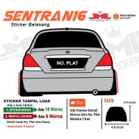 （Kvs auto parts）สติ๊กเกอร์ Kereta Belakang นิสสันเซนทรา N16 Warna dan No. Plat ที่กำหนดเอง