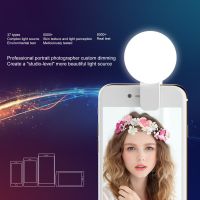 Portable Mini Selfie Ring Light For Phone LED Ring Light Clip Lamp Photography Makeup Mobile Phone Lens ForSamsung IPhone IPad