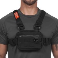 Chest Rig Running Bag Men Streetwear Hip Hop Waist Pack Fashion Outdoor Sport Gym Training Fitness Accessories Tactical Vest Bag Running Belt